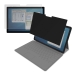 Il filtro privacy PrivaScreen per Microsoft Surface PRO 7 oscura l'immagine da una vista laterale di 30°. Il contenuto dello schermo è visibile solo frontalmente. Protegge lo schermo da graffi ed impronte. Attenua sensibilmente la dannosa luce blu emessa 