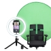Kit streaming 2-in-1 con luce ad anello e green screen per migliorare la tua postazione gaming - Green screen pieghevole da 142 cm per
scegliere un qualsiasi sfondo con te al centro - Il green screen può essere agganciato alla maggior parte delle sedie tr