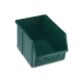 Vaschetta contenitore in polipropilene verde robusto sovrapponibile dotati di porta etichetta. Dimensioni l 22 x p 35.5 x h 16.7cm. Capacità 10 litri.