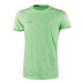 T-Shirt manica corta in 100% cotone fiammato in colori fluo. Tessuto di alta qualità in cotone con filato 